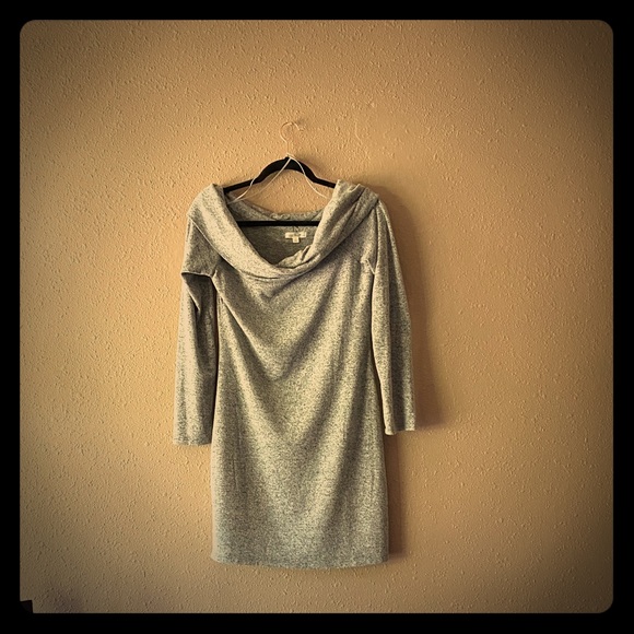 nine britton Dresses & Skirts - nine britton Deluxe Soft Gray OTS Dress